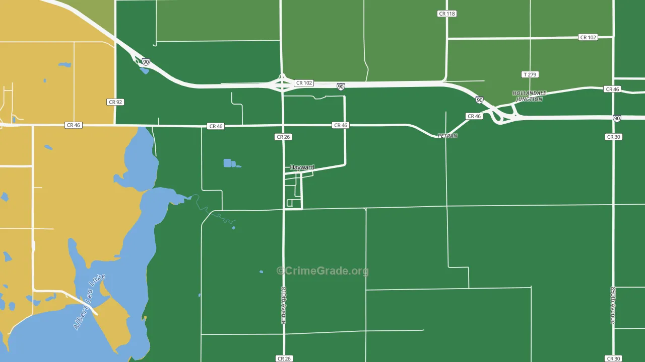 56043, MN Map of Theft Rates