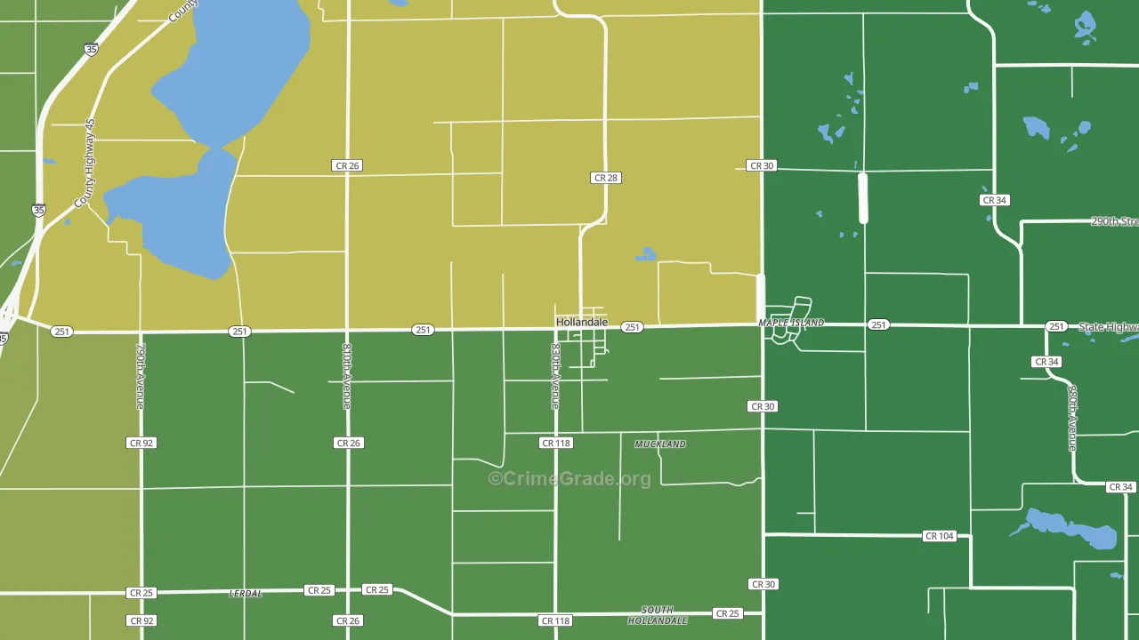 56045, MN Map of Theft Rates