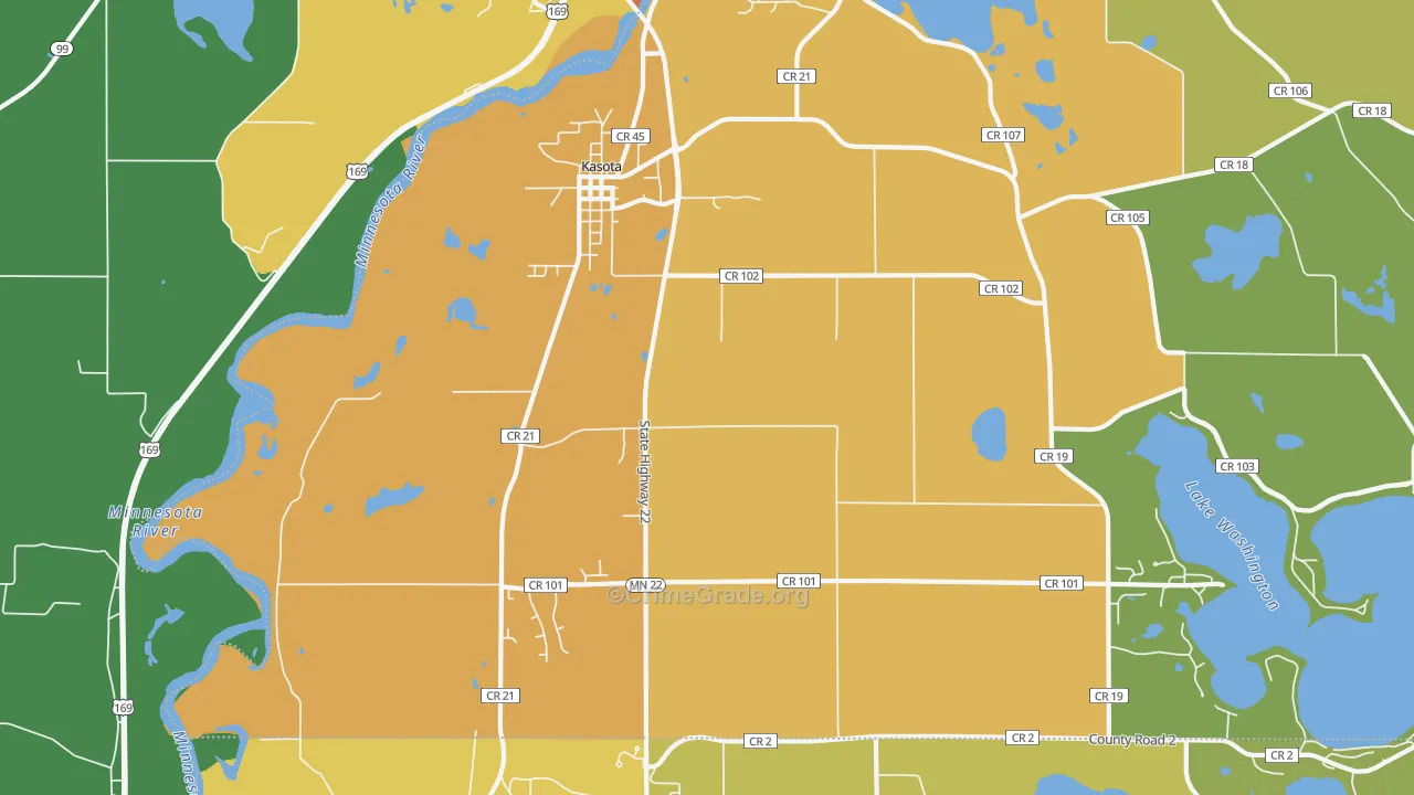 56050, MN Map of Theft Rates