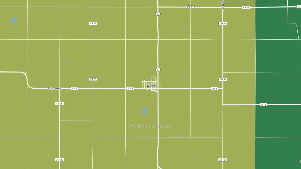56051, MN Map of Theft Rates