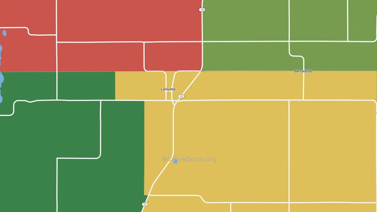 56054, MN Map of Theft Rates