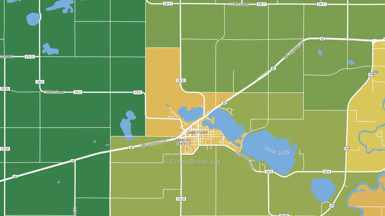 56055, MN Map of Theft Rates