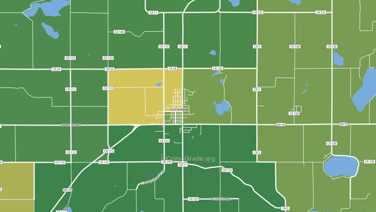56057, MN Map of Theft Rates