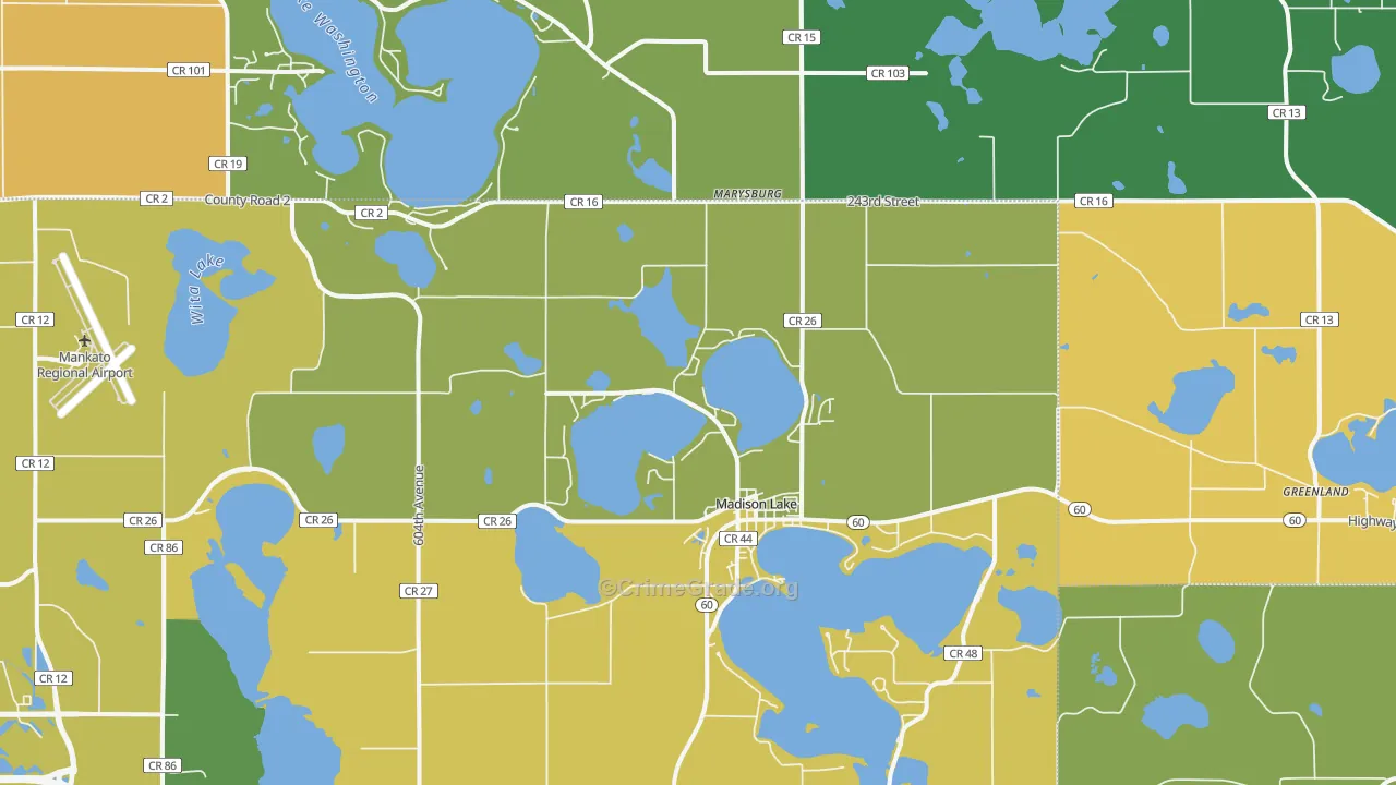 56063, MN Map of Theft Rates