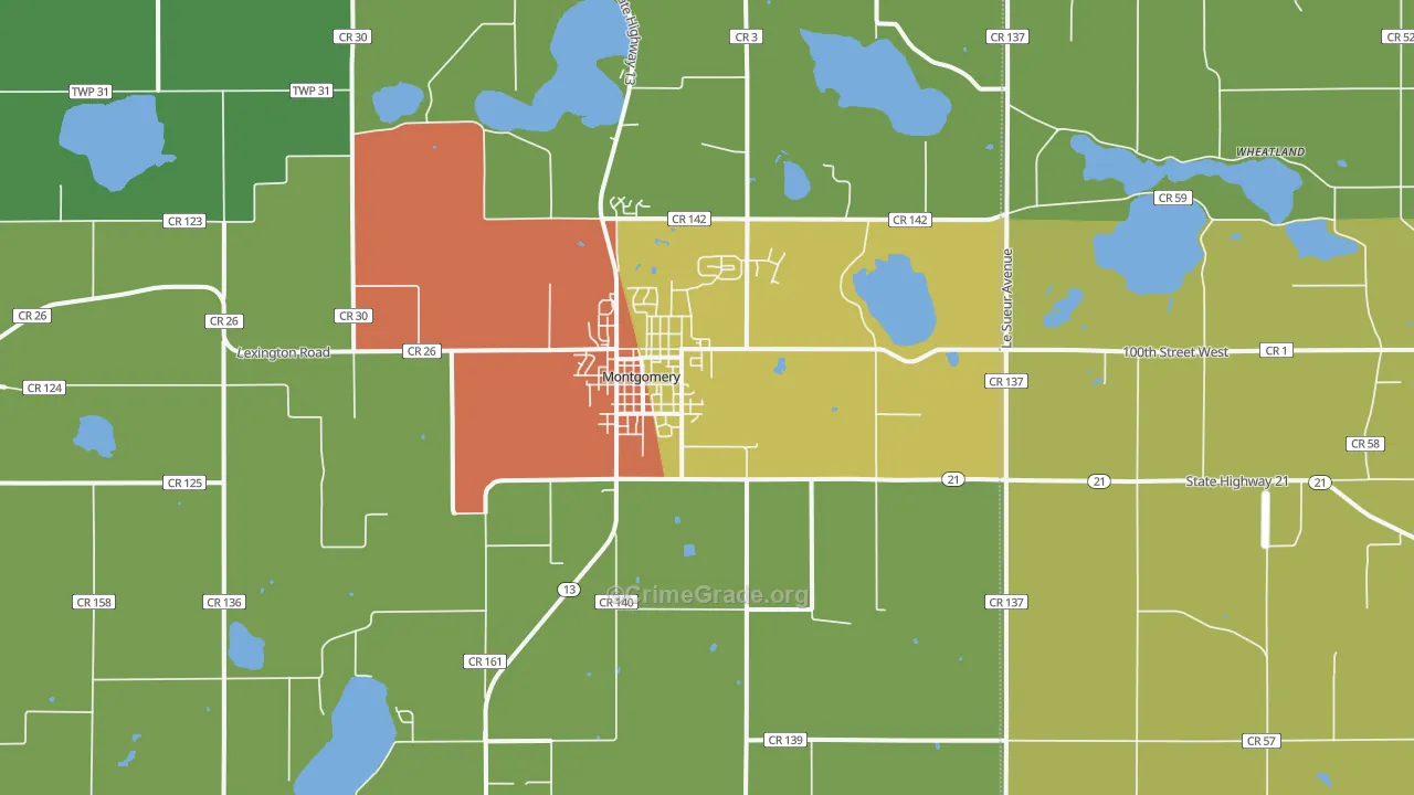 56069, MN Map of Theft Rates