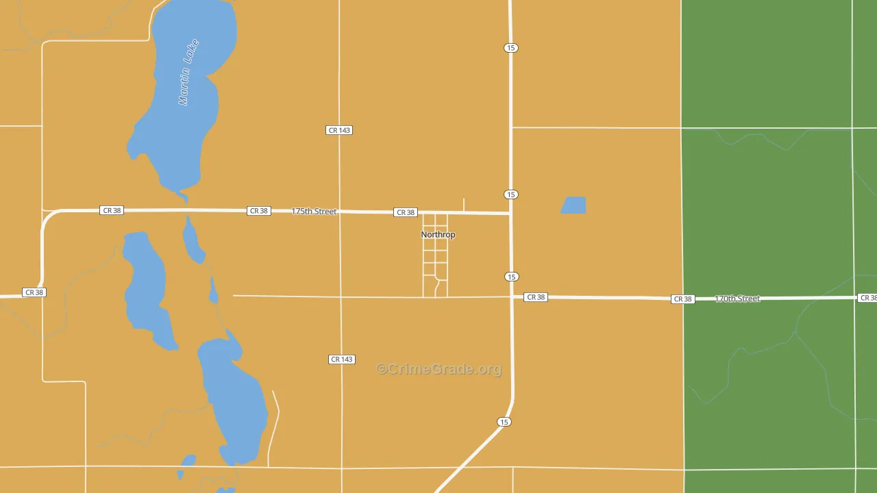 56075, MN Map of Theft Rates