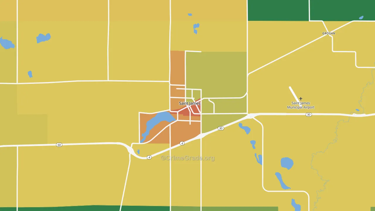 56081, MN Map of Theft Rates
