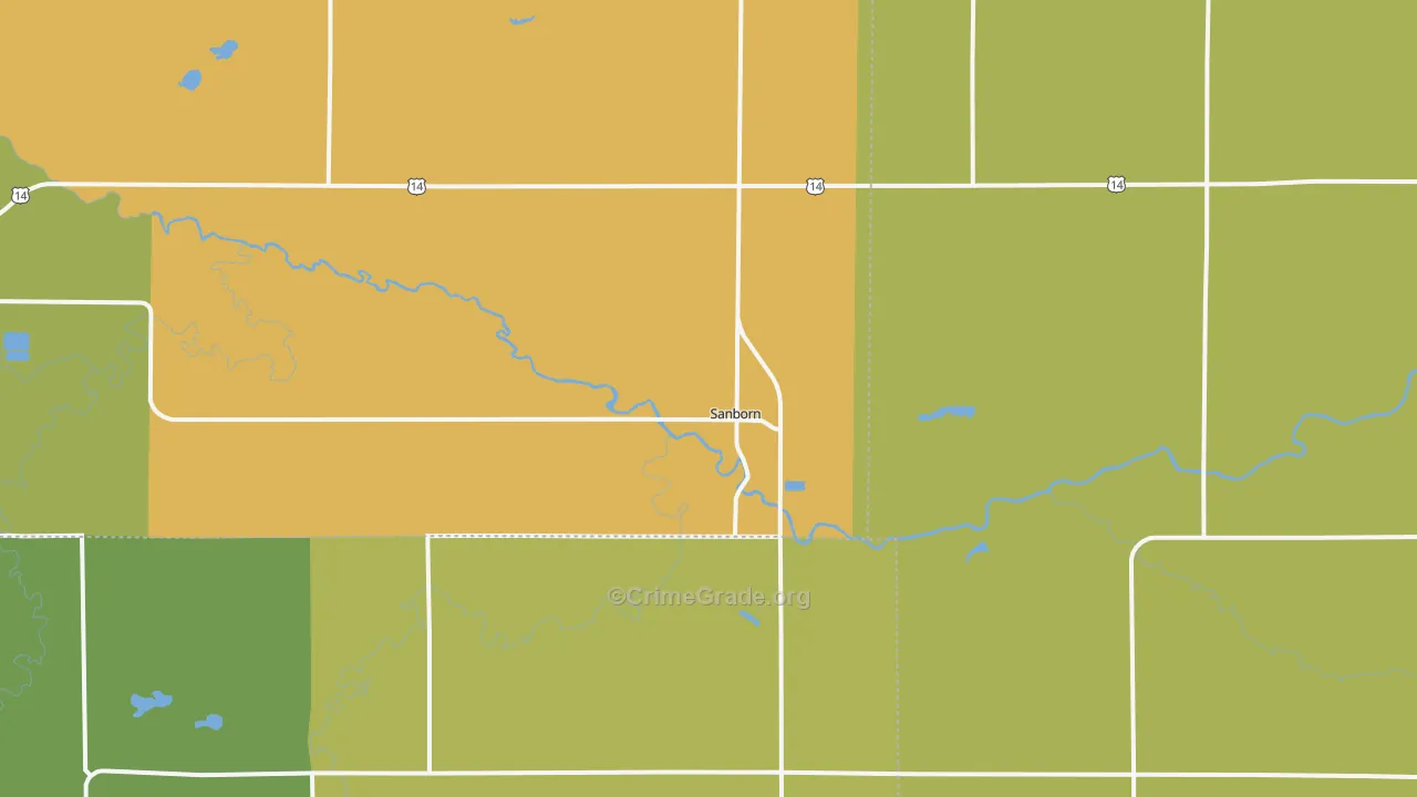 56083, MN Map of Theft Rates