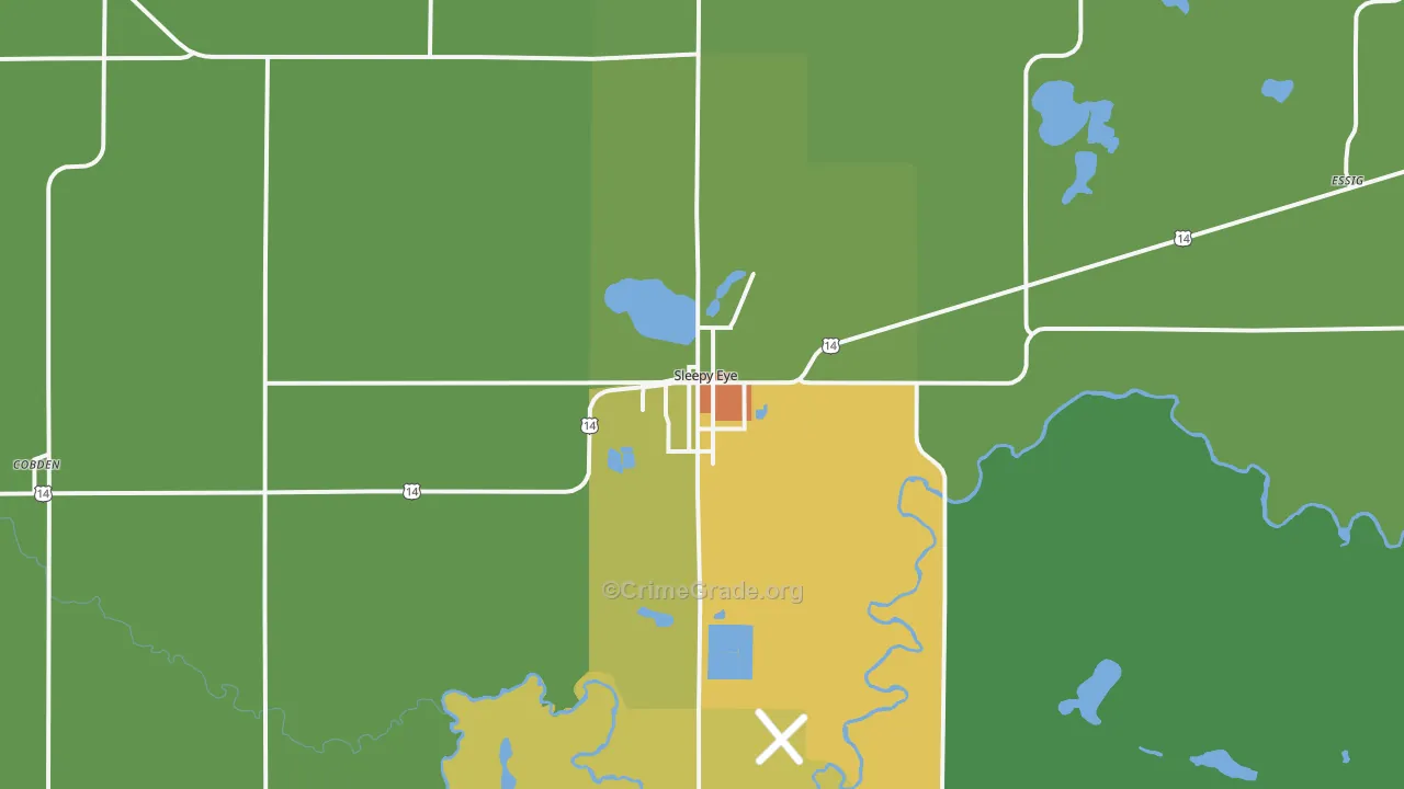 56085, MN Map of Theft Rates