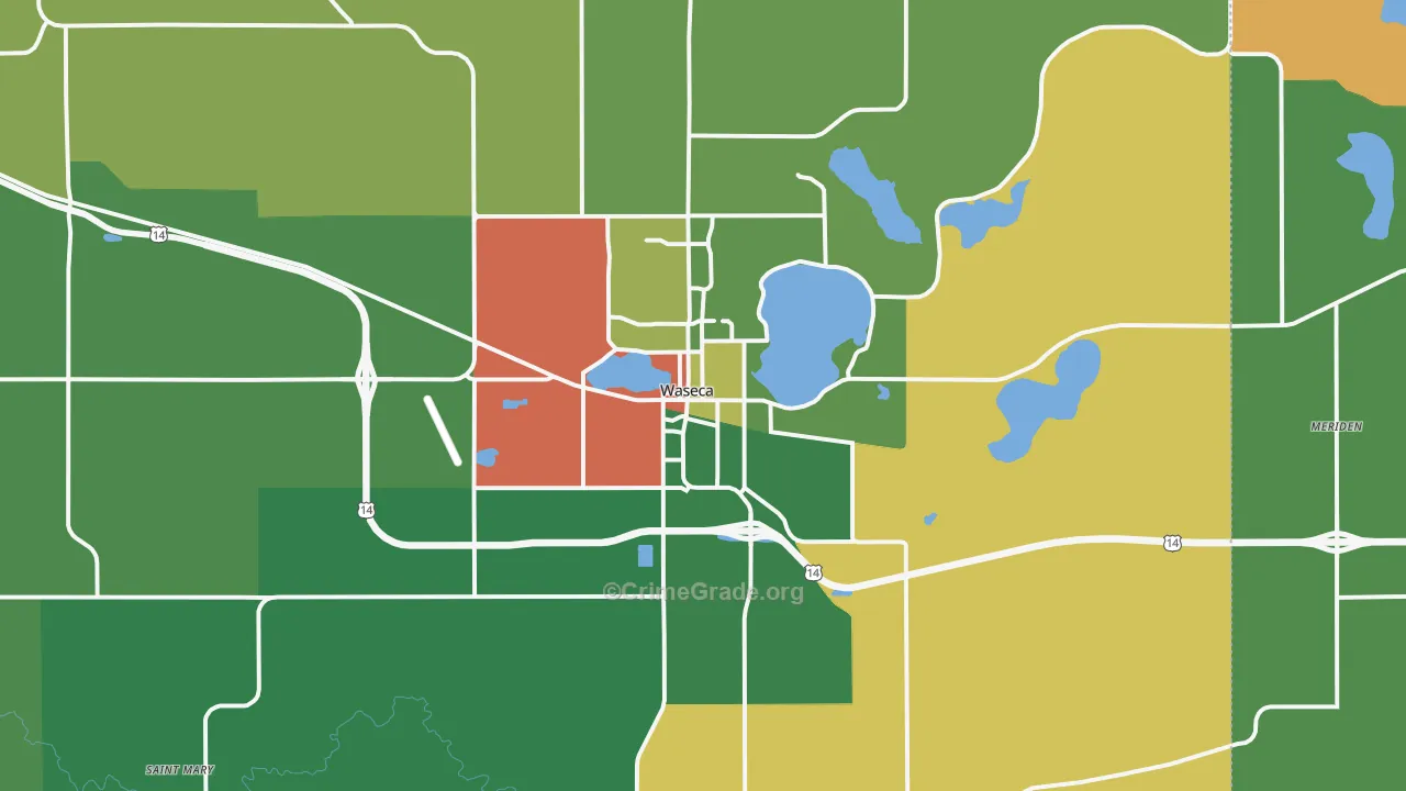 56093, MN Map of Theft Rates
