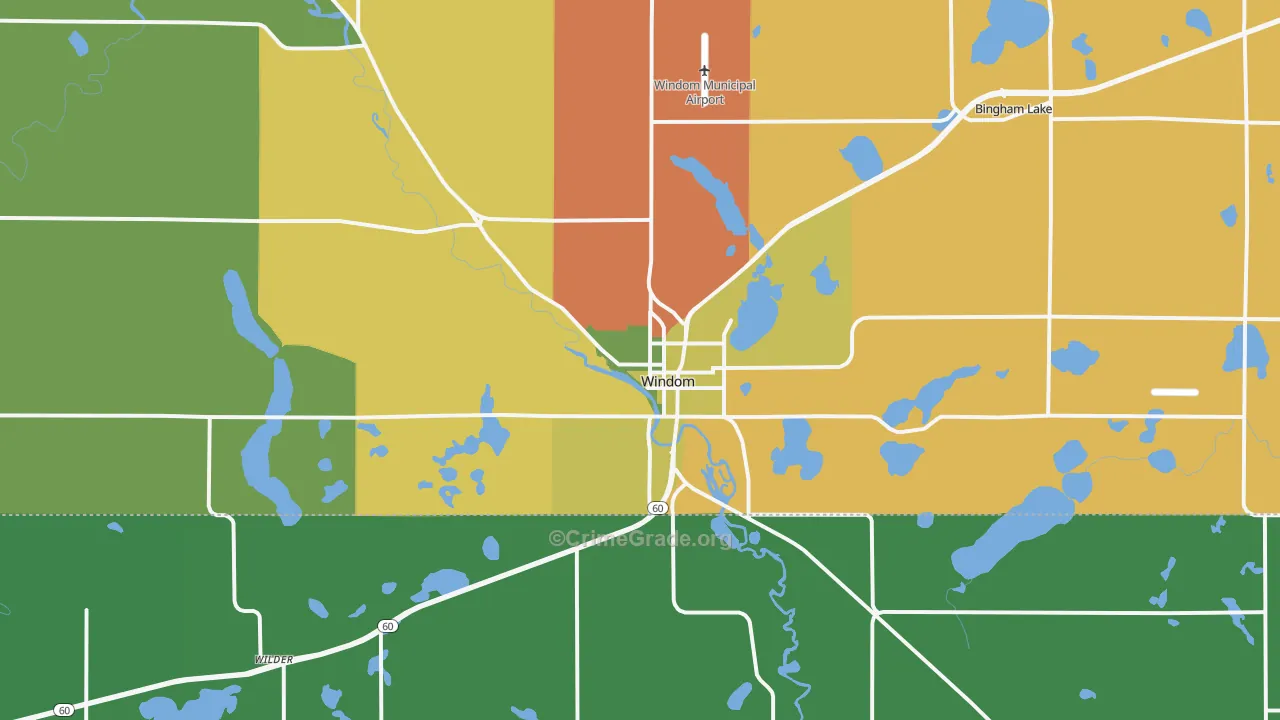 56101, MN Map of Theft Rates