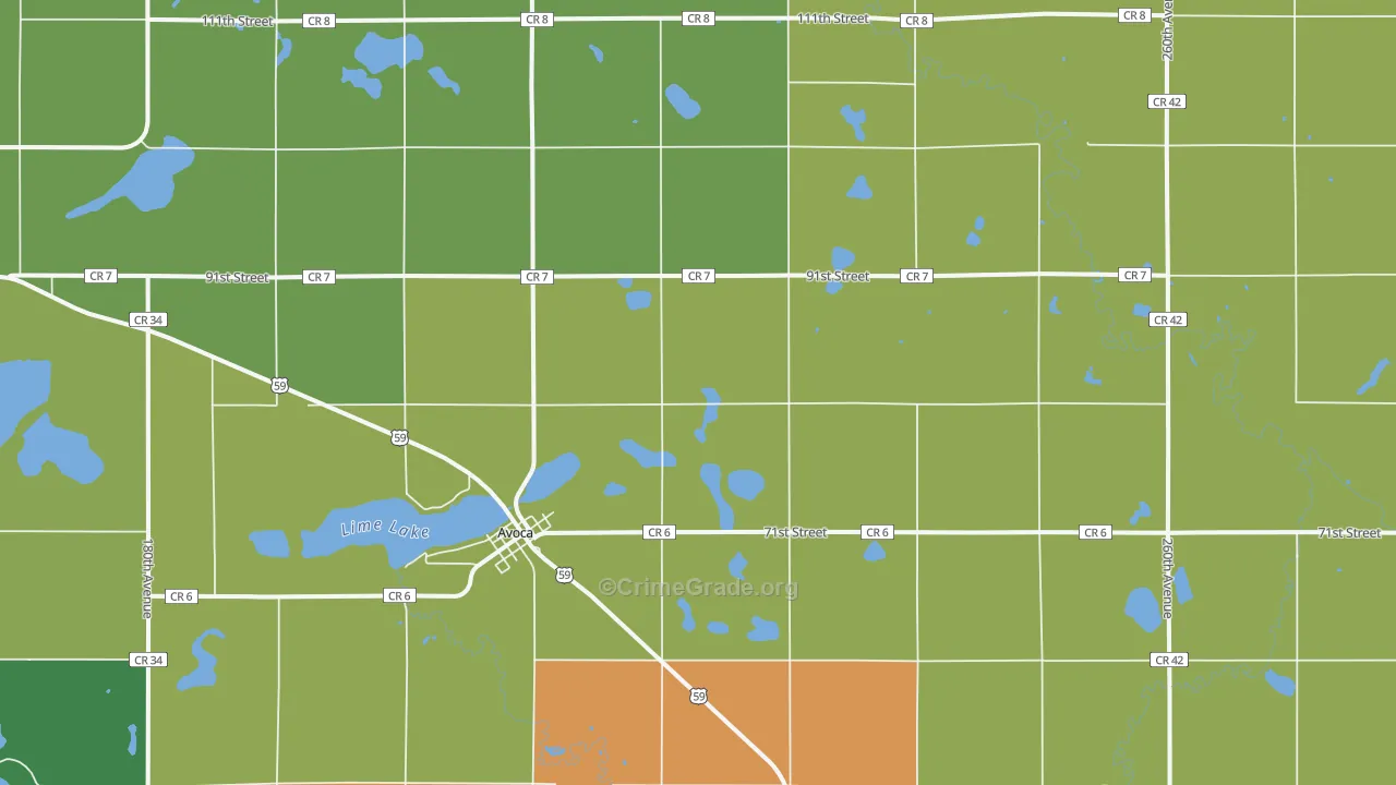 56114, MN Map of Theft Rates