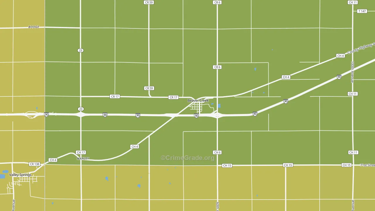 56116, MN Map of Theft Rates