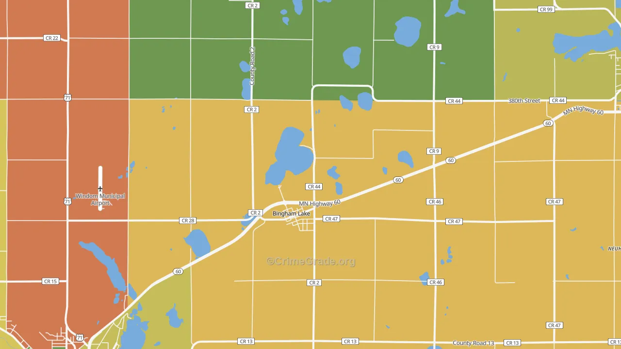 56118, MN Map of Theft Rates