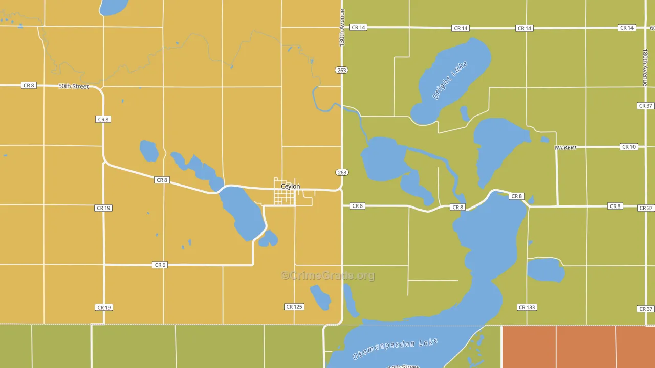 56121, MN Map of Theft Rates