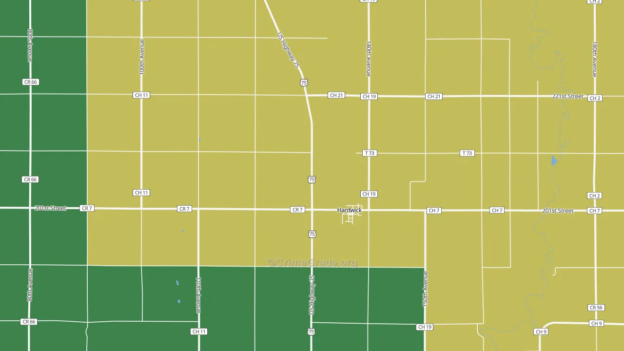 56134, MN Map of Theft Rates