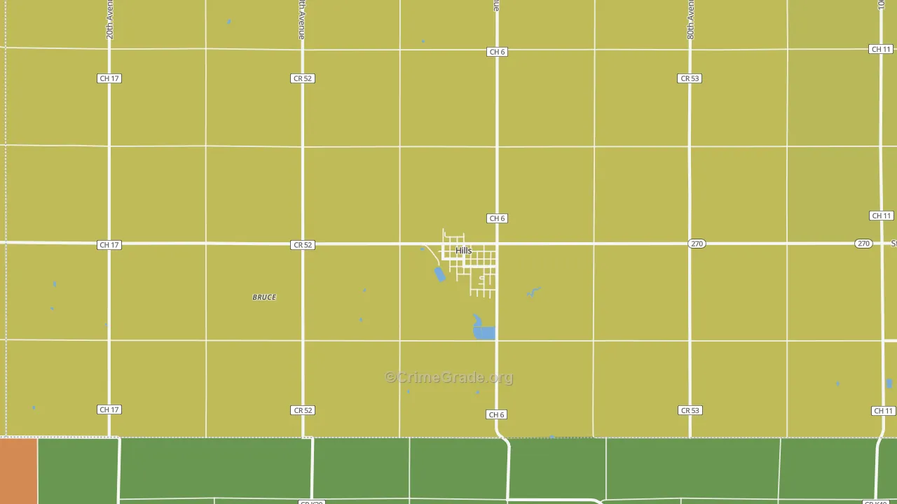 56138, MN Map of Theft Rates