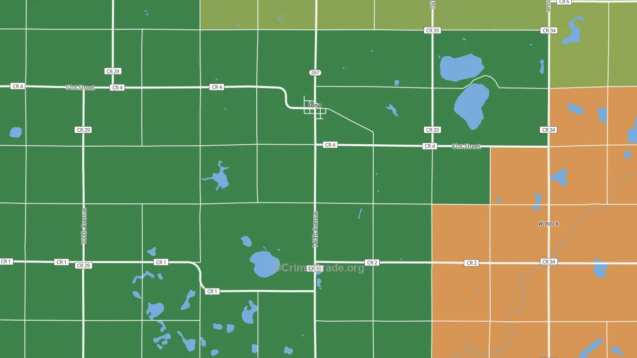 56141, MN Map of Theft Rates