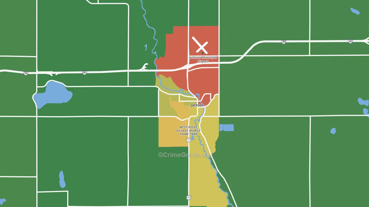 56143, MN Map of Theft Rates