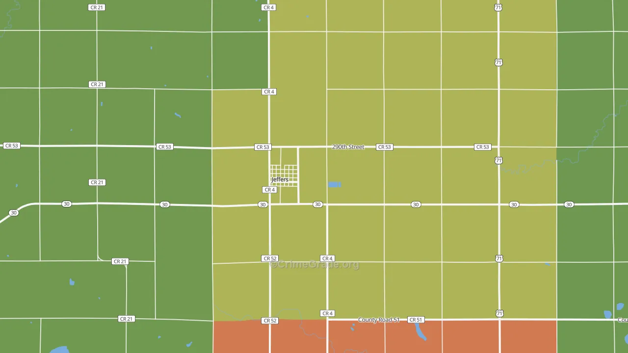 56145, MN Map of Theft Rates