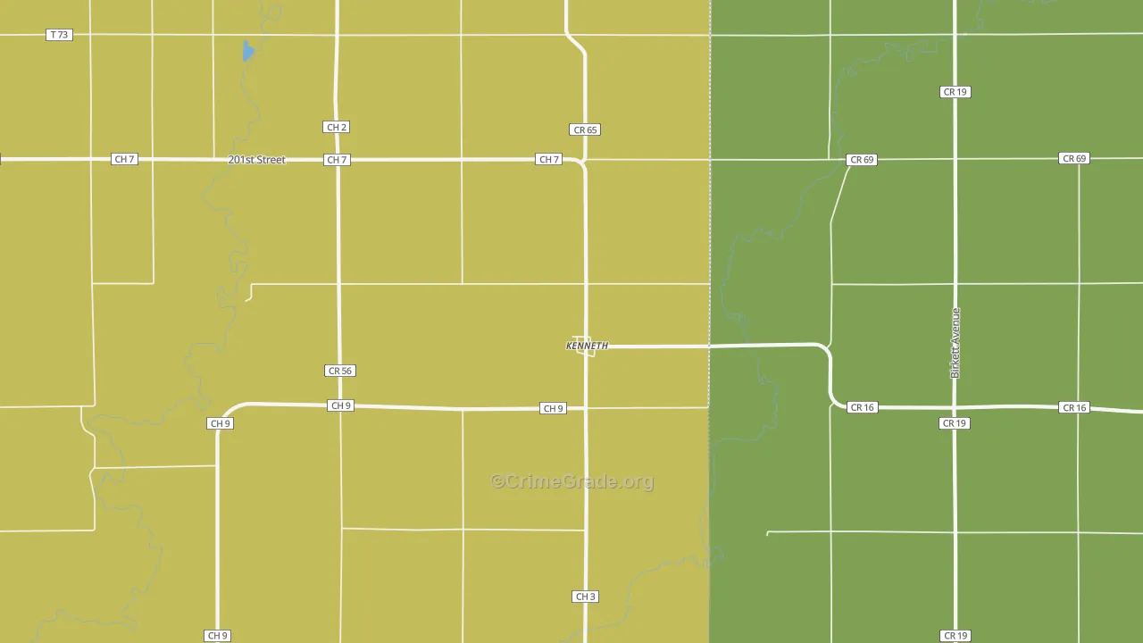 56147, MN Map of Theft Rates