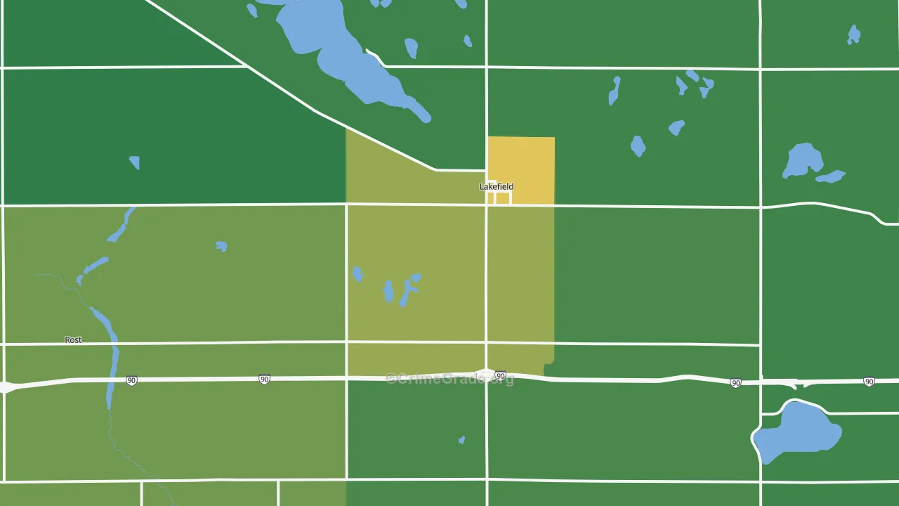 56150, MN Map of Theft Rates