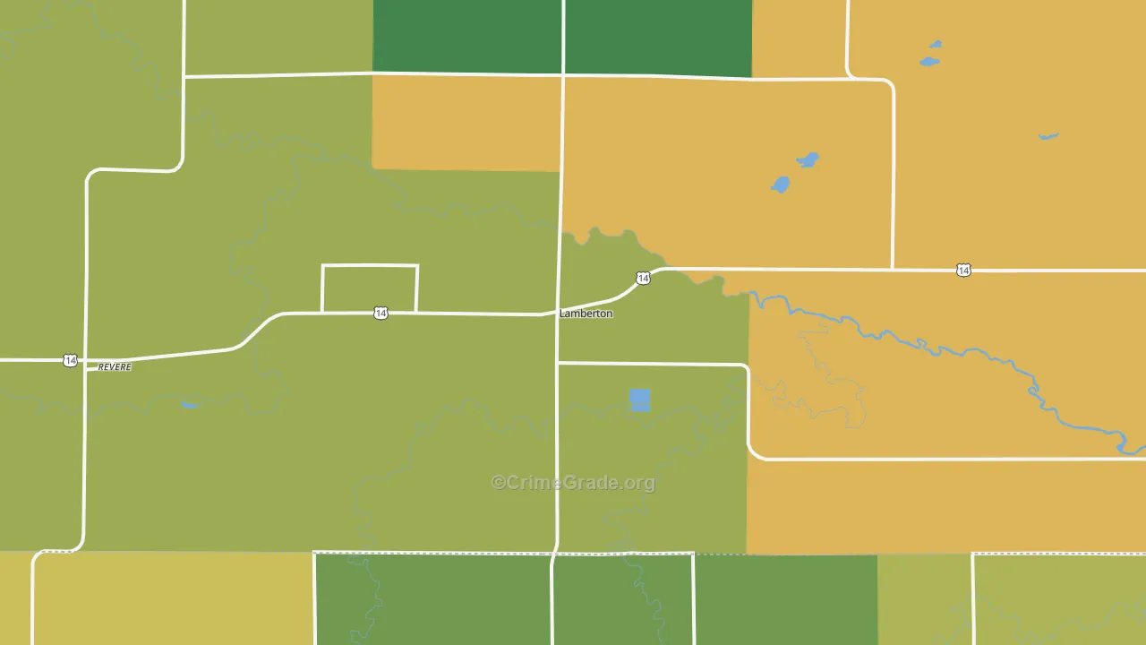 56152, MN Map of Theft Rates