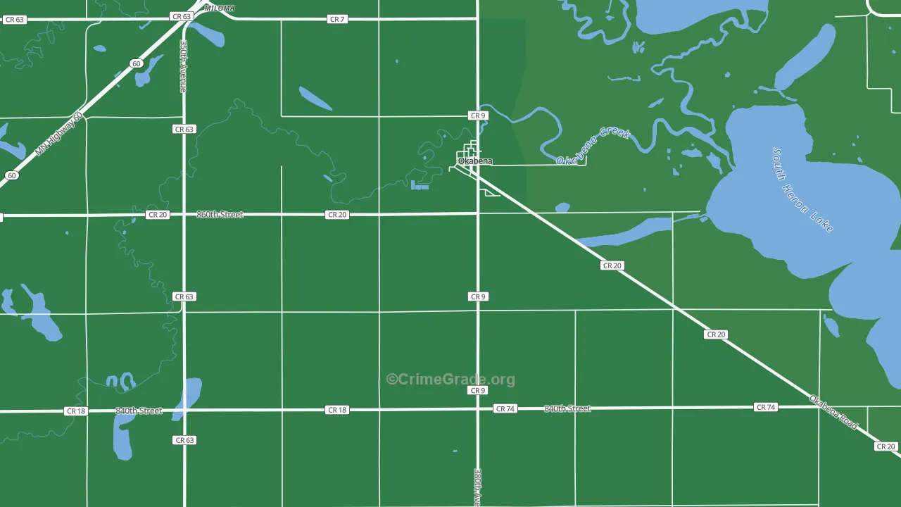 56161, MN Map of Theft Rates