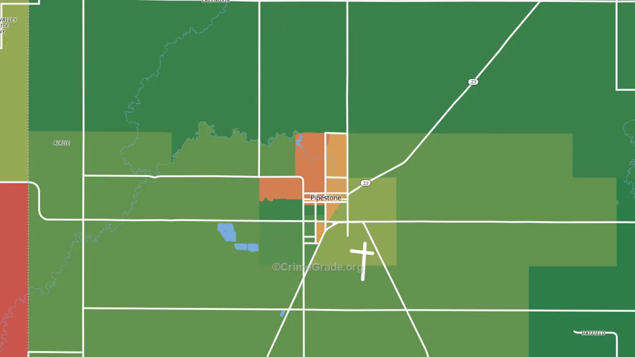 56164, MN Map of Theft Rates