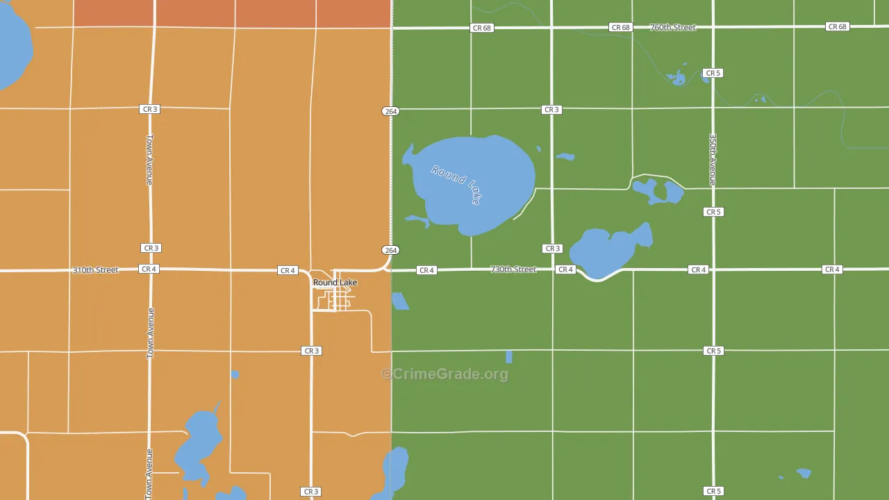 56167, MN Map of Theft Rates