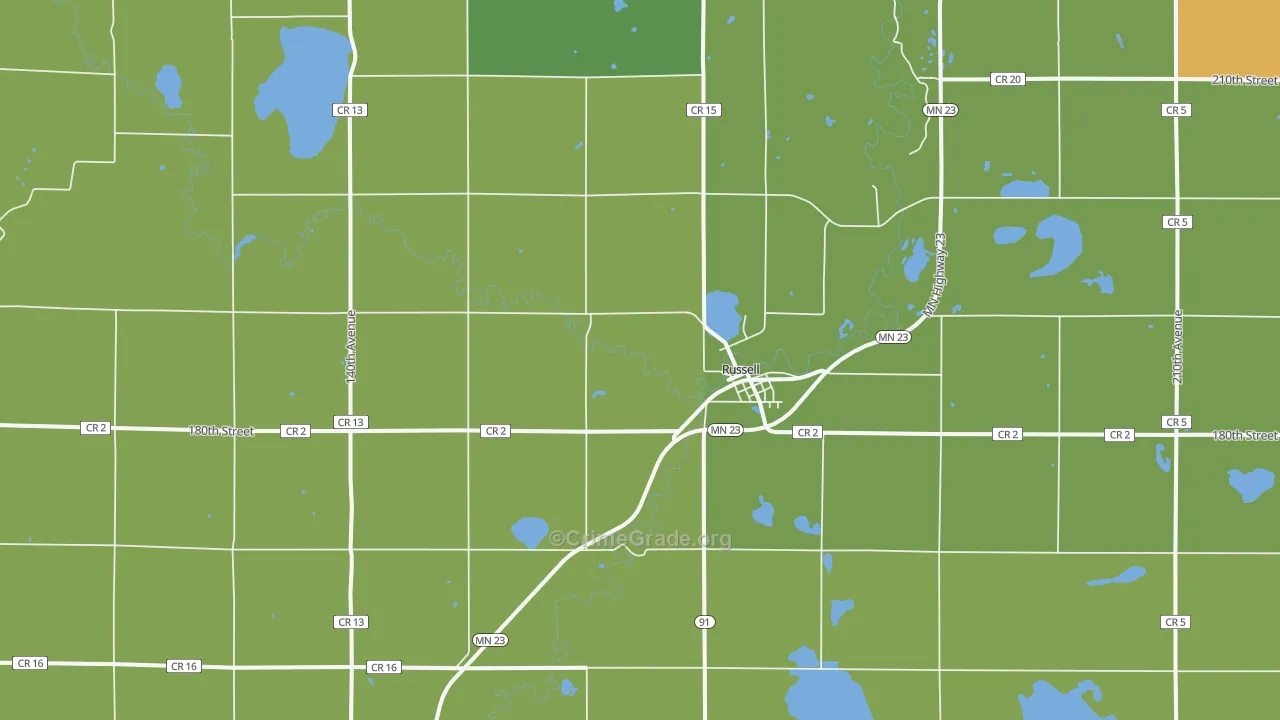 56169, MN Map of Theft Rates