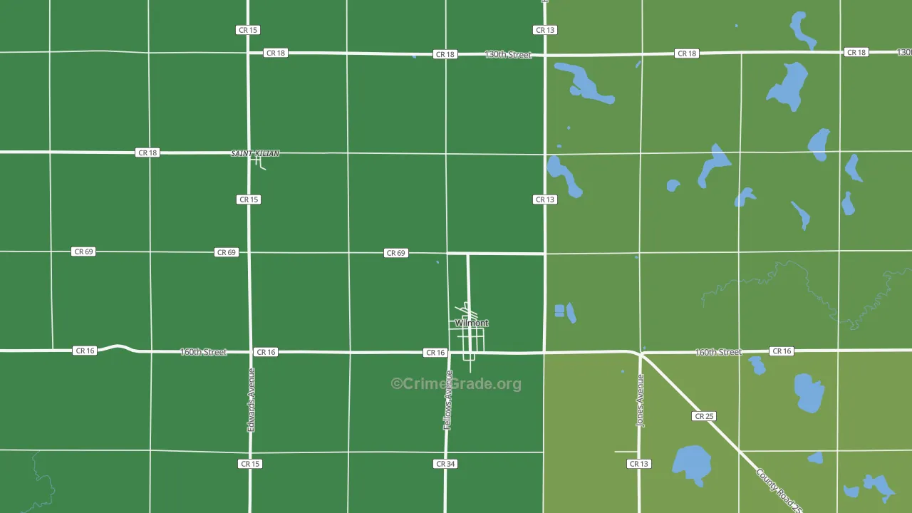56185, MN Map of Theft Rates