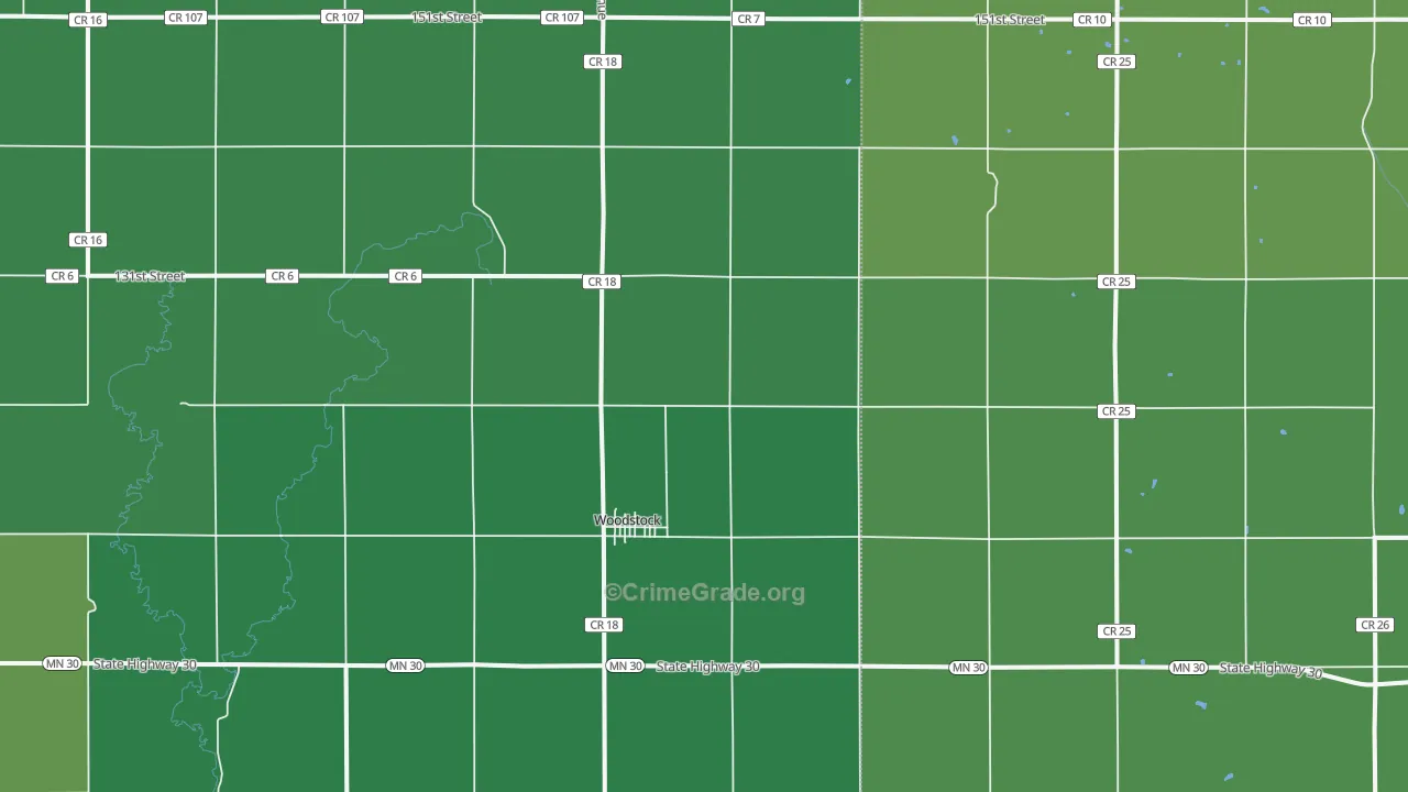 56186, MN Map of Theft Rates