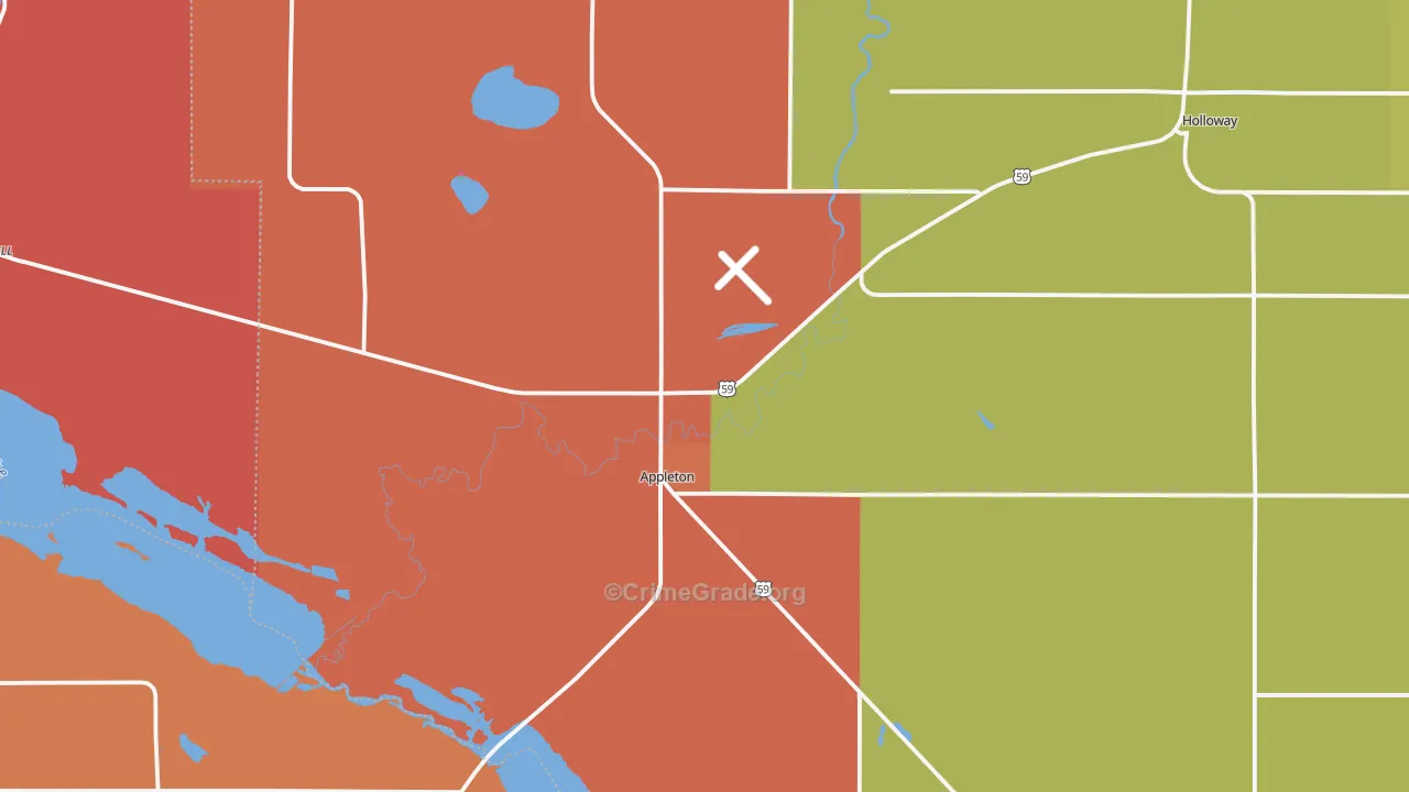 56208, MN Map of Theft Rates