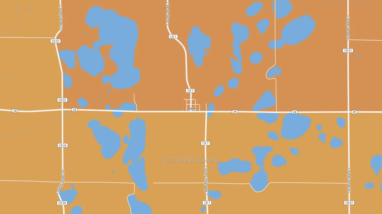 56210, MN Map of Theft Rates