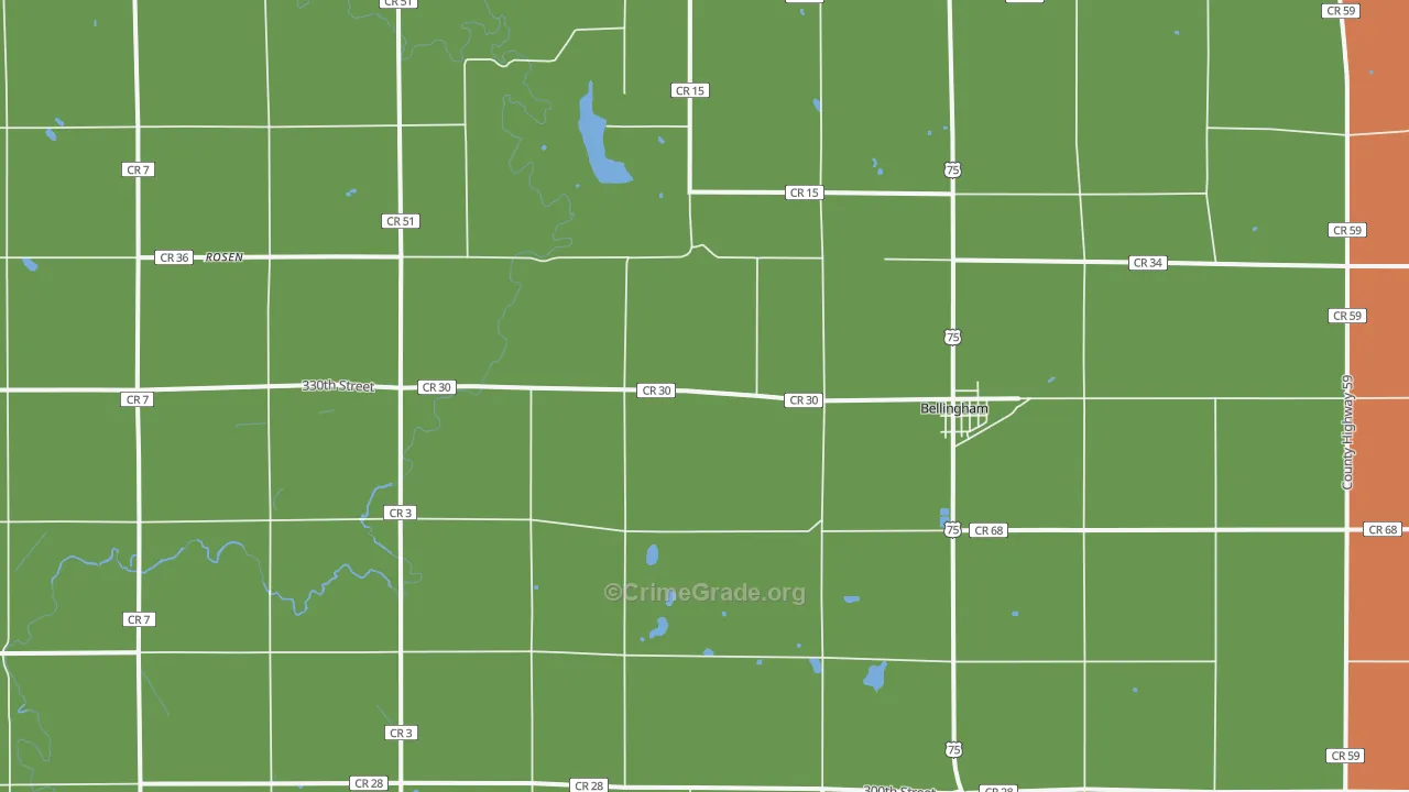56212, MN Map of Theft Rates