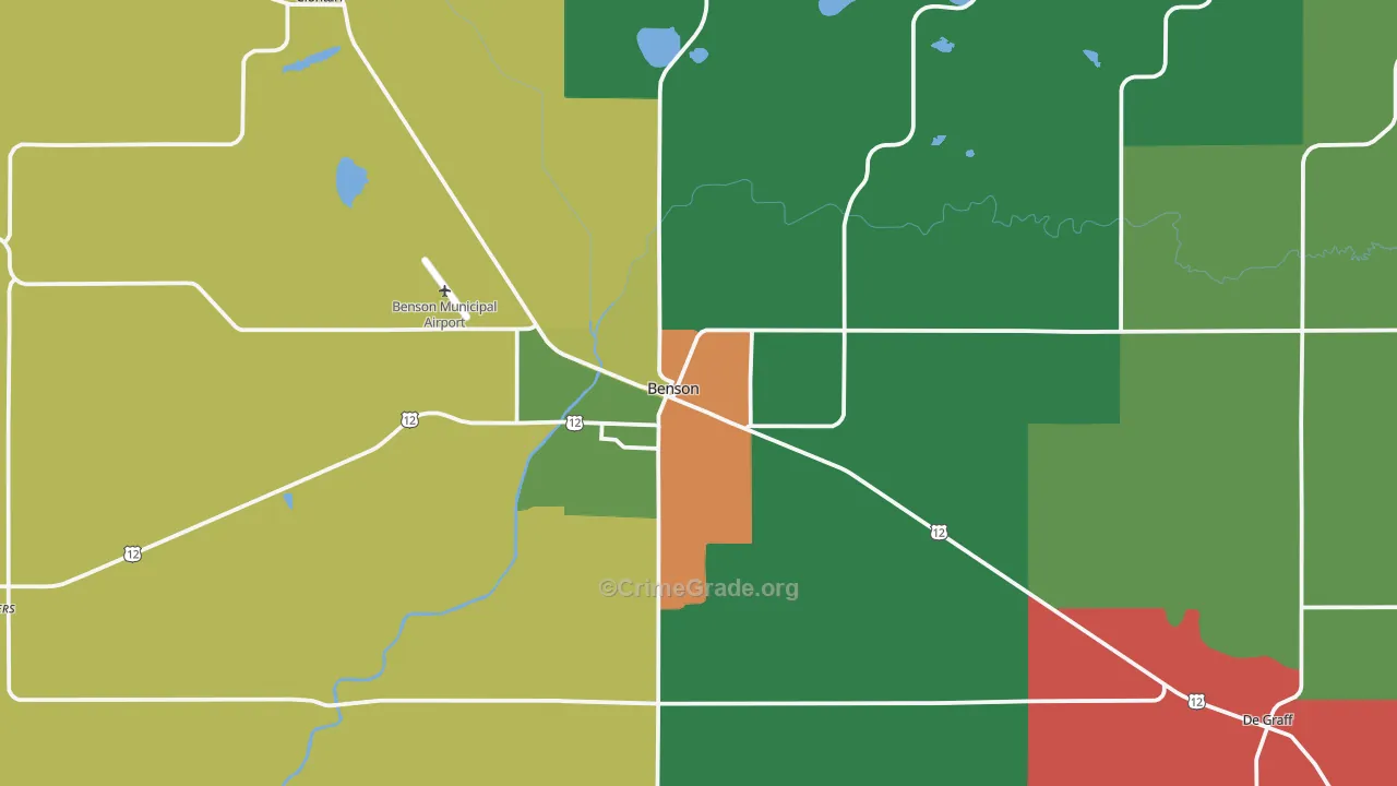 56215, MN Map of Theft Rates