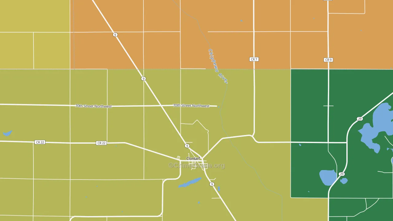 56226, MN Map of Theft Rates