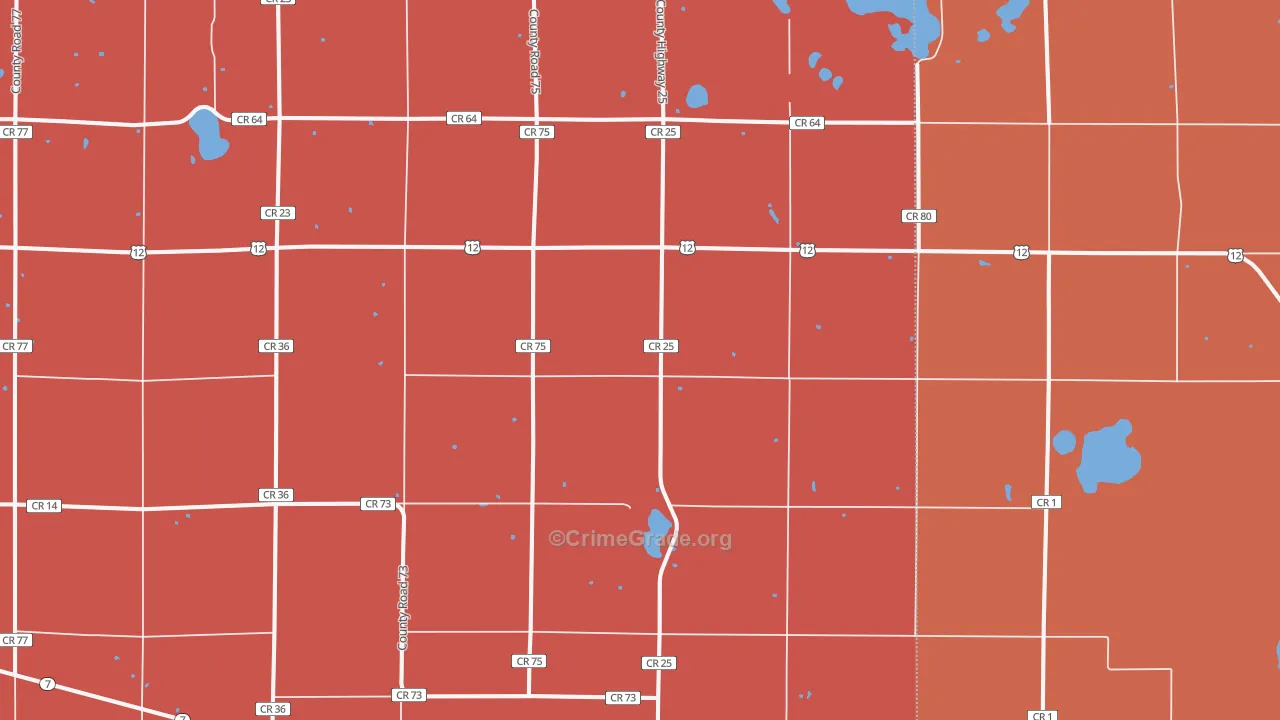 56227, MN Map of Theft Rates