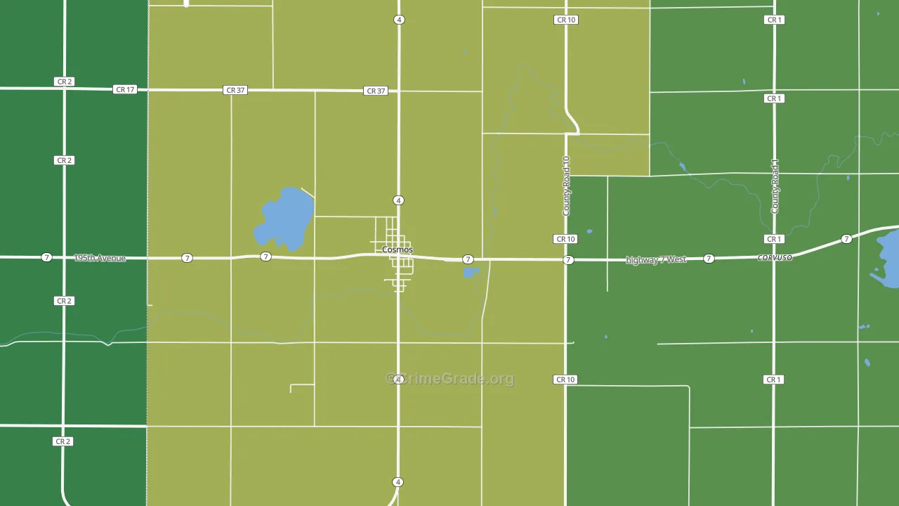 56228, MN Map of Theft Rates