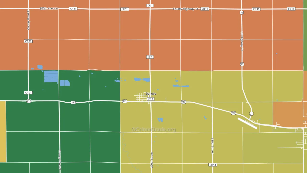 56230, MN Map of Theft Rates