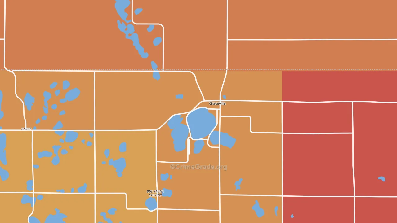 56240, MN Map of Theft Rates