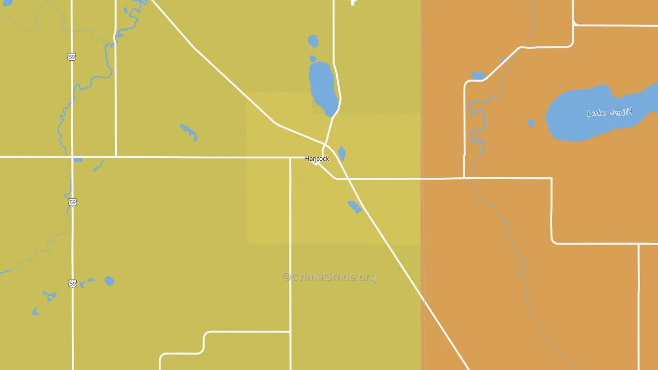 56244, MN Map of Theft Rates