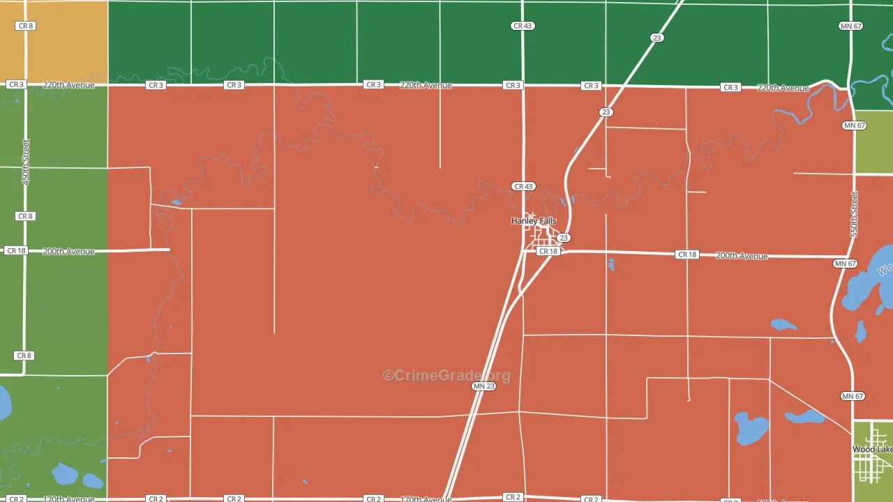 56245, MN Map of Theft Rates