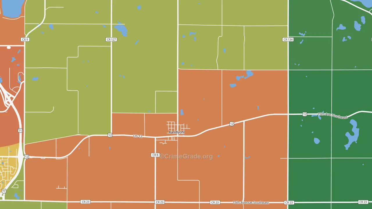 56251, MN Map of Theft Rates