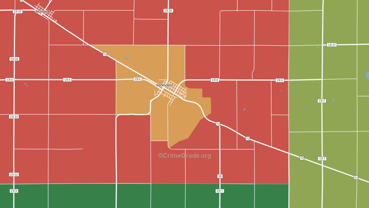 56252, MN Map of Theft Rates