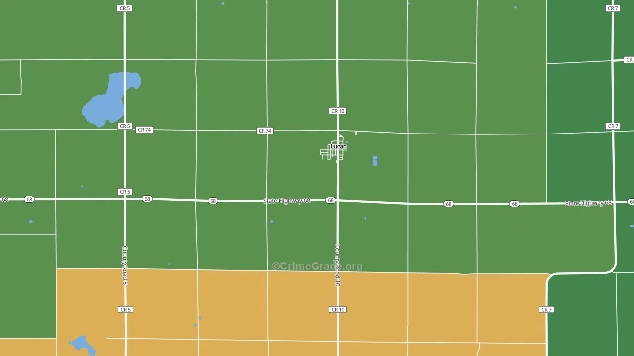 56255, MN Map of Theft Rates