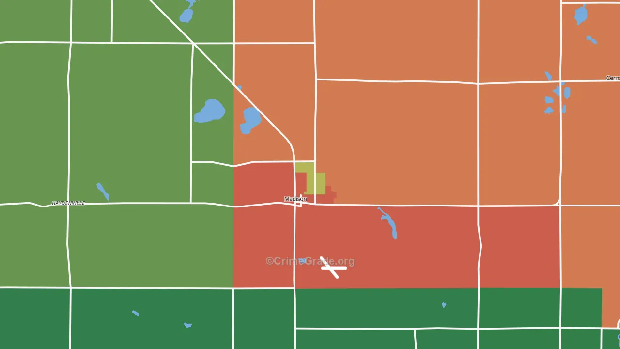 56256, MN Map of Theft Rates