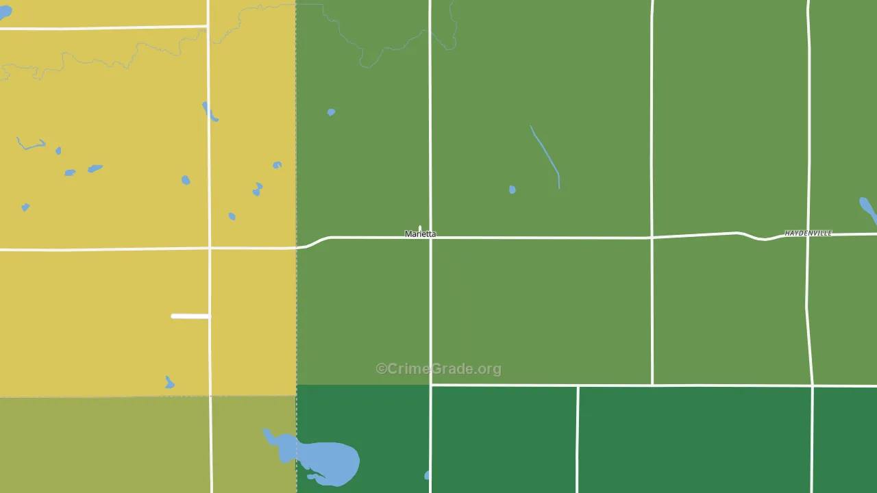 56257, MN Map of Theft Rates