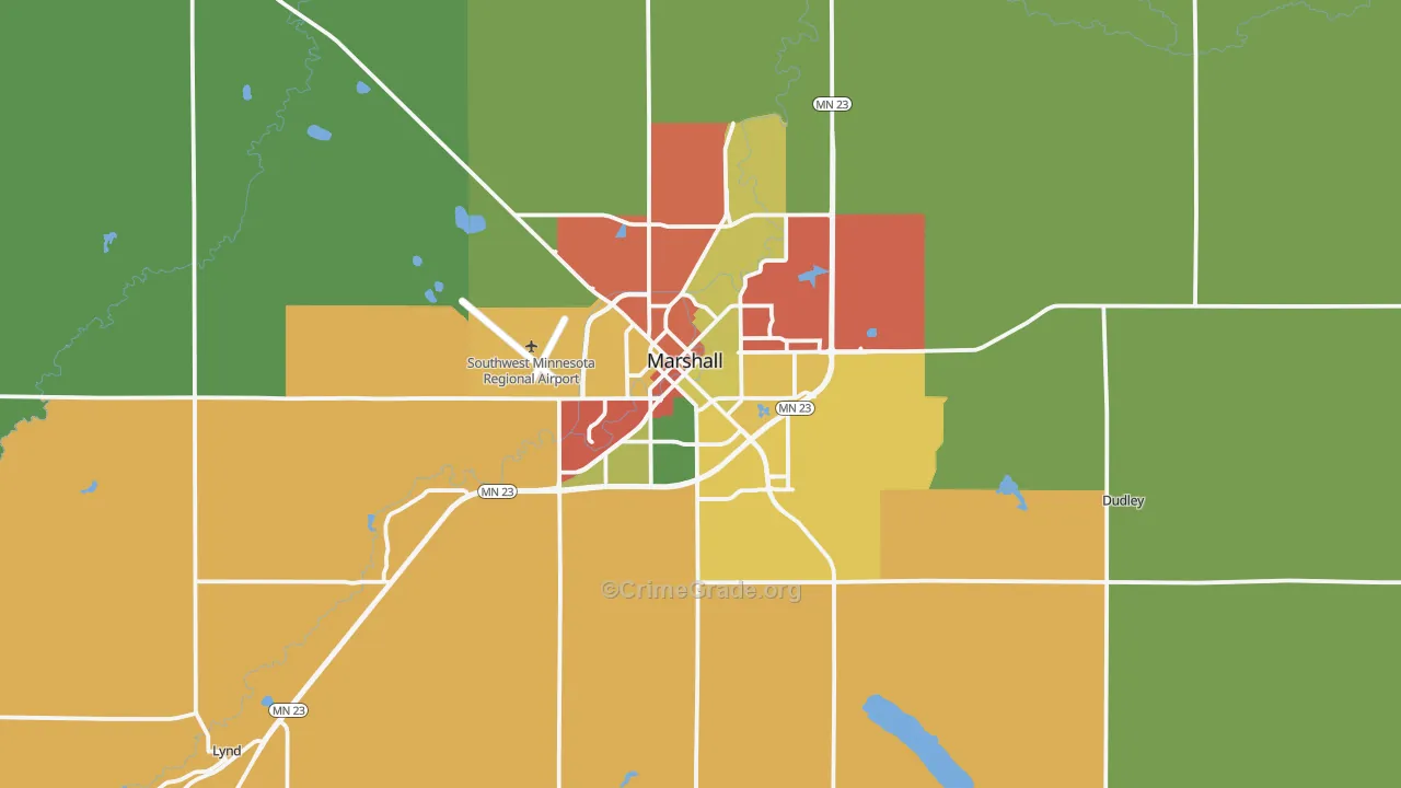56258, MN Map of Theft Rates